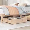 vidaXL Bettschubladen mit Rollen 2 Stk. 75x55x17 cm Massivholz Kiefer 850932 Bild 2