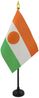 AZ FLAG - Tischflagge Niger - 15x10 cm Goldene Splitze - Nigrische Tischfahne 10x15 Cm - Flaggen Bild 1