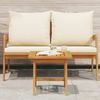 vidaXL Beistelltisch Öl-Natur 45 x 45 x 40 cm Massivholz Akazie 4106454 Bild 4