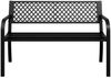 vidaXL Gartenbank 119 cm Schwarz Stahl 4002828 Bild 4