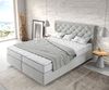 Boxspringbett Dream-Great Mikrofaser Silbergrau 160x200 cm mit Matratze und Topper Bild 4