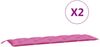 vidaXL Gartenbank-Auflagen 2 Stk. Rosa Oxford-Gewebe 361733 Bild 2