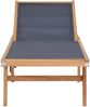 vidaXL Sonnenliegen Klappbar mit Rollen 2 Stk. Teakholz Textilene 3073000 Bild 3