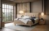Solara Boxspringbett braun Eiche MassivholzPolyester/Polyamid/Viskose 206cm x 168cm x 125cm Bild 2