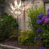 LED Solarleuchte, silber, Ahornblätter, Erdspitz, H 91,5 cm Bild 3