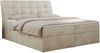 Boxspringbett Polsterbett mit Multipocket-Matratze und Topper - DIEGOS - 140x200cm - Beige Velours - H3 Bild 3