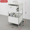 Floordirekt Rollcontainer Concept Epure Rollcontainer MK-145 – Metallregal-Rollwagen 40x40x75 cm, 3-stöckig mit Schublade, mobiles Aufbewahrungsregal für Küche & Büro Bild 3