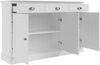 Sideboard >Motala< in Weiß - 125x80x35cm (BxHxT) Bild 4