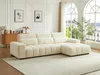 Vente-unique - LOPONZA Sofa Stoff Beige - B 183 cm x H 68 cm x L 312 cm Bild 3
