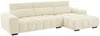 Vente-unique - LOPONZA Sofa Stoff Beige - B 183 cm x H 68 cm x L 312 cm Bild 5
