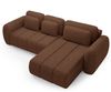 Ecksofa Schlafsofa Sofa CARIA in Stoff Quelle Rotbraun Ottomane Rechts Bild 2