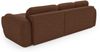 Ecksofa Schlafsofa Sofa CARIA in Stoff Quelle Rotbraun Ottomane Rechts Bild 3