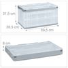 Relaxdays Transparente Transportbox mit Deckel Bild 5
