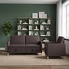 vidaXL Sofa Set mit Stauraum 2 pcs Dunkelbraun Polyester 3429180 Bild 3