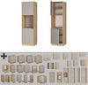 Herdumbauschrank Fame-Line GrauBeige 60 cm offen Vicco Bild 5