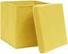 vidaXL Aufbewahrungsboxen mit Deckeln 10 Stk. 28x28x28 cm Gelb 325226 Bild 3