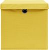 vidaXL Aufbewahrungsboxen mit Deckeln 10 Stk. 28x28x28 cm Gelb 325226 Bild 4