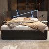 Polsterbett 140x200 cm mit LED-Beleuchtung, Stauraum und PU-Bezug Bild 3