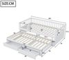 Flieks Kinderbett, Holzbett Daybett 90x200cm mit Ausziehbett 90x190cm und 2 Schubladen Bild 3