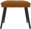 vidaXL Fußhocker Braun 45 x 29,5 x 39 cm Samt [341512] Bild 2