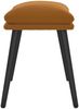 vidaXL Fußhocker Braun 45 x 29,5 x 39 cm Samt [341512] Bild 3