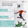 Carpe Sonno Kinderbettwäsche 135 x 200 Jungen Bettwäsche Fußball Kinder Teenager 100% Baumwolle, Renforcé, 2 teilig, OEKO-TEX Bettbezug - Atmungsaktiv & Kuschelweich Bild 3