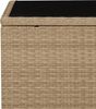 vidaXL 3-tlg. Garten-Essgruppe mit Kissen Beige Poly Rattan 3277590 Bild 4