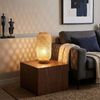 LED Tischleuchte, Bambusgeflecht naturfarben, Schalter, H 46 cm Bild 5