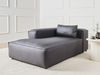 Rechtsseitige Chaiselongue BRANDE Stoff Schwarz Bild 3