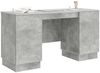 vidaXL Schreibtisch mit Tür Betongrau 142,5 x 50 x 75 cm Holzwerkstoff 3414624 Bild 3