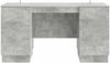 vidaXL Schreibtisch mit Tür Betongrau 142,5 x 50 x 75 cm Holzwerkstoff 3414624 Bild 5