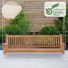 CLP Schaukelbank wetterfest Joyce mit Sitzkissen,creme 186x48x8 cm Bild 2