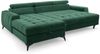 Ecksofa Schlafsofa Sofa AGNESA XS Stoff Salvador Dunkelgrün Ottomane Links Bild 4