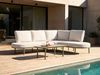 POLLINA 4-Sitzer Gartensofa mit Tisch Grün Metall Bild 3