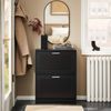SoBuy FSR137-SCH Schuhschrank, Spanplatte, Melamin, Schwarz, 60 x 80 x 25 cm Bild 2