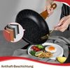 HOMELUX Topf-Set Induktions Töpfe Set Classic Antihaftbeschichtung Kochtopfset, Aluminium (Kochgeschirr-Set, 15-tlg, 3x Kochtopf, 2x Bratpfanne,1x Saucentopf,4x Glasdeckel,5x Zubehör), Induktionsgeeignet Bild 3