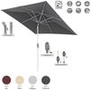 Doppler ACT 240 x 240 AUTO-TILT Sonnenschirm 240 x 240 cm Mittelmastschirm Kurbelschirm 4 Farbvarian 809 Rot Bild 5