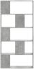 vidaXL Bücherregal 5 Böden Betongrau 80,5x23,5x162,5 cm Holzwerkstoff 852774 Bild 3