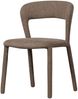 Esszimmerstuhl Noble aus Webstoff, Retro Chic Design, taupe, gepolstert und bequem Bild 1
