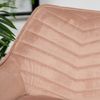 Bronx71 Barhocker Samt Fiona 65 - 78 cm rosa Bild 5