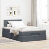 vidaXL Ottoman-Bett mit Matratze Dunkelgrau 120x200 cm Samt 3311766 Bild 3