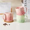 JIWOO Tasse 4er,380ml,Skandinavische Keramiktassen-Set,Kaffeebecher,Teebecher, 4-tlg, Keramik, Keramiktassen Handgefertigt Kafeeservice Mikrowellen spülmaschinenfest Bild 4
