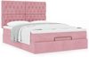 vidaXL Ottoman-Bett mit Matratzen Rosa 140x190 cm Samt 3313546 Bild 4