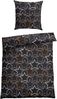 Schiesser Feinbiber Bettwäsche Set Lizzy aus weicher, wärmender Baumwolle, Farbe:Anthrazit, Größe:135x200 cm Bild 4