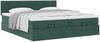 vidaXL Ottoman-Bett mit Matratzen Dunkelgrün 180x200 cm Samt 3312059 Bild 5