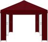 vidaXL Garten Pavillon 6 x 3 m Bordeauxrot Polyester und Stahl 190 3376017 Bild 4