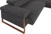 W.SCHILLIG Ecksofa finn, Designsofa mit tollem Sitzkomfort, bequem, L-Form, German Design Award 2016, Fußgestell Nussbaum natur, Breite 281 cm Bild 3