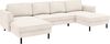 Home affaire Wohnlandschaft Booster II, whlw. mit Schlaffunktion & Bettkasten, Fuß schwarz, Sofa in U-Form, Breite 305 cm, in Cord oder Struktur LEO o. LINO Bild 4