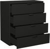 Kommode >Bonnie< in anthrazit matt lack - 81x87x45cm (BxHxT) Bild 3