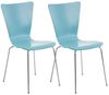 2er Set Besucherstuhl Aaron, Blau Bild 2